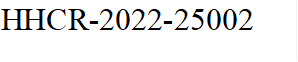 HHCR-2022-25002