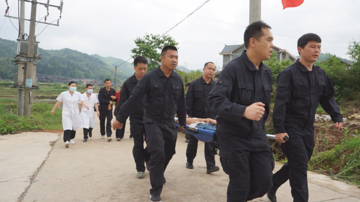 靖州县铺口便民服务中心:防灾减灾应急演练 增强群众避险意识