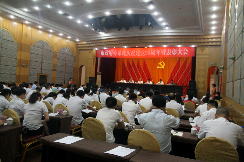 怀化市政府办系统举行庆祝建党95周年暨表彰大会