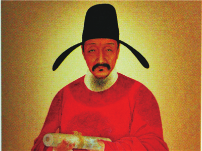 图①: “诗家天子”王昌龄画像