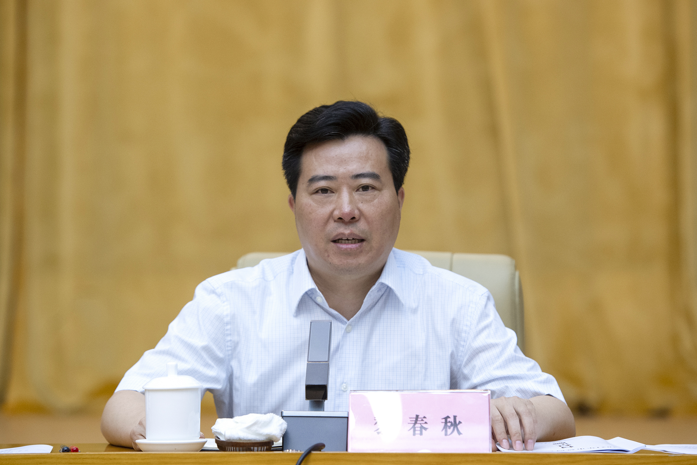 雷绍业在2021年市总河长会议上强调自觉担当治水兴怀政治责任让怀化水