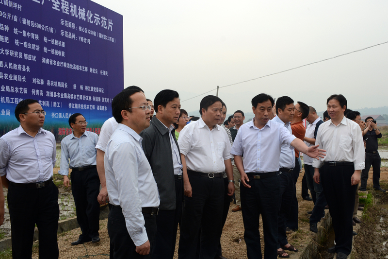 全省超级稻――油菜全程机械化增产模式攻关现场会在溆浦县召开