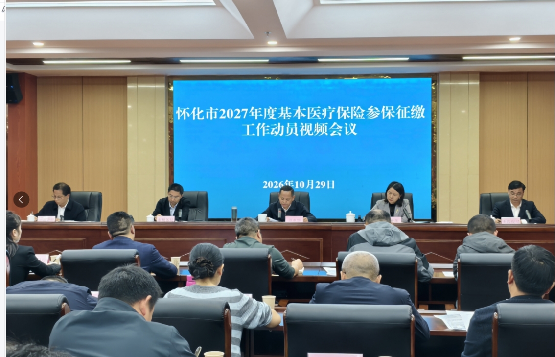 怀化市2027年度基本医疗保险征缴工作动员视频会召开